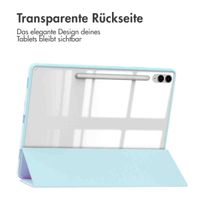 imoshion Trifold Hardcase Klapphülle Samsung Tab S10 Plus / Tab S9 FE Plus / Tab S9 Plus 12.4 Zoll - Hellblau