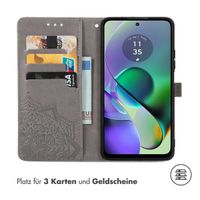 imoshion Mandala Klapphülle Motorola Moto G54 - Grau