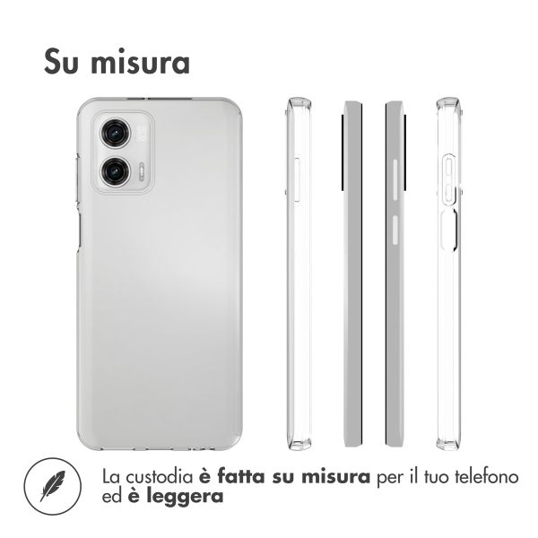 Accezz Clear TPU Backcover Motorola Moto G73 - Transparent