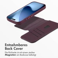 Accezz 2-in-1 Klapphülle aus Leder mit MagSafe Apple iPhone 17 Pro - Heath Purple