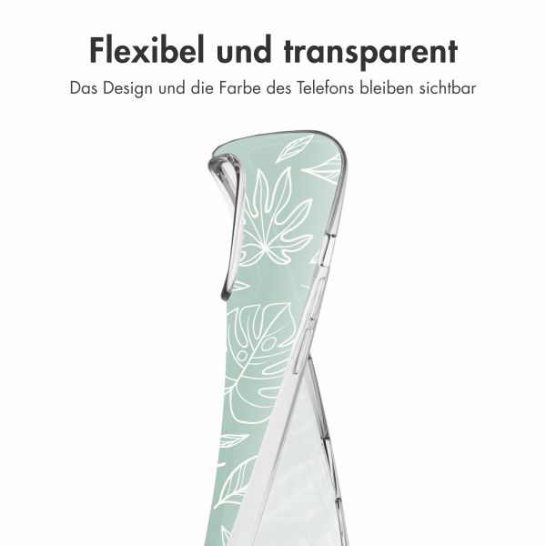 imoshion Design Hülle Apple iPhone 16 Pro - Leaves Line-Art