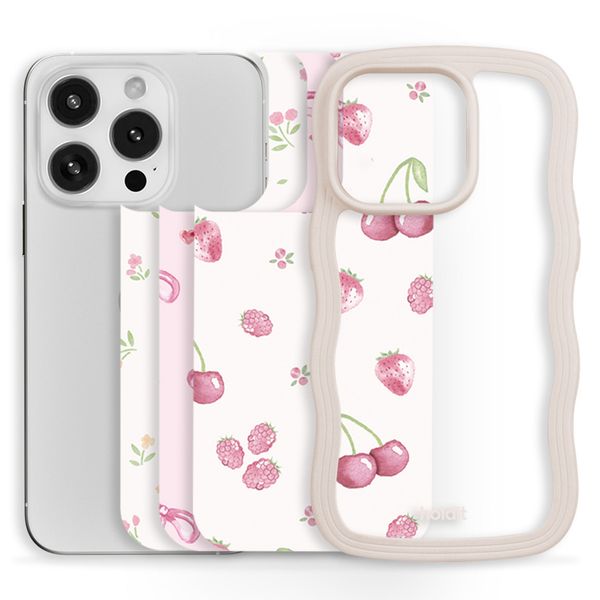 Holdit Print Pack für das Apple iPhone 14 Pro / 15 Pro / 16 Pro - Pink Breeze