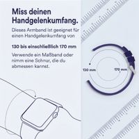 imoshion Magnetisches Milanaise Armband -   Universelle 22 mm Anschluss - Größe S - Violett
