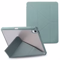 imoshion Origami Klapphülle Apple iPad 11 (2025) 11 Zoll A16 / iPad 10 (2022) 10.9 Zoll - Dunkelgrün