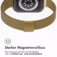imoshion Mailandisches schlankes Armband für Apple Watch Series 1 - 9 / SE (38/40/41 mm) | Series 10 / 11 (42 mm) - Gold