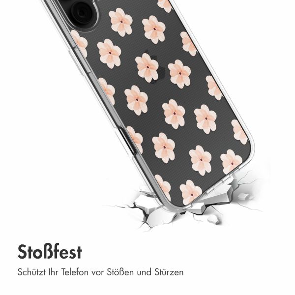 imoshion Design Hülle Apple iPhone 16 - Floral Peach