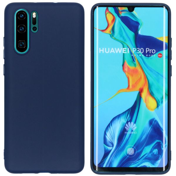 imoshion Color TPU Hülle Dunkelblau für Huawei P30 Pro