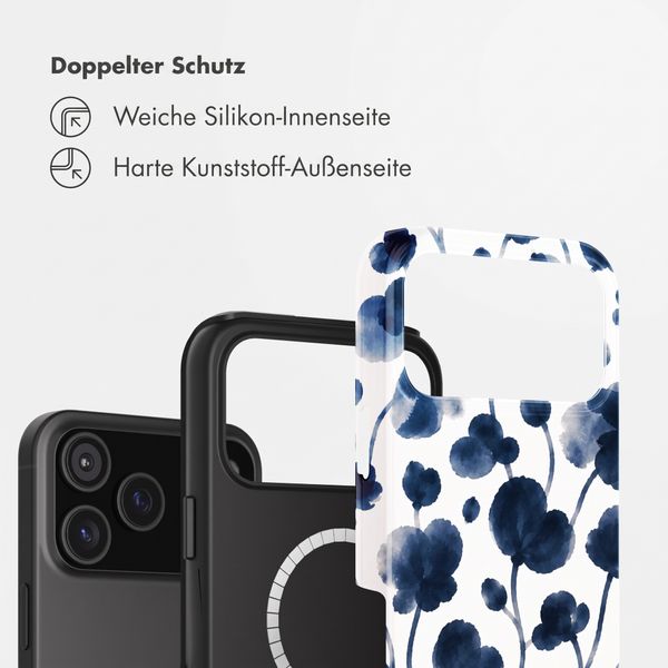 Selencia Vivid Rückabdeckung mit MagSafe Apple iPhone 18 Pro / 17 Pro - Midnight Blossom