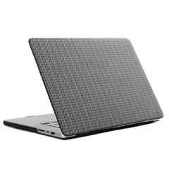 Selencia Cover mit gewebter Oberfläche für das Apple MacBook Pro 13 Zoll (2020 / 2022) - A2289 / A2251 / A2338 - Grau