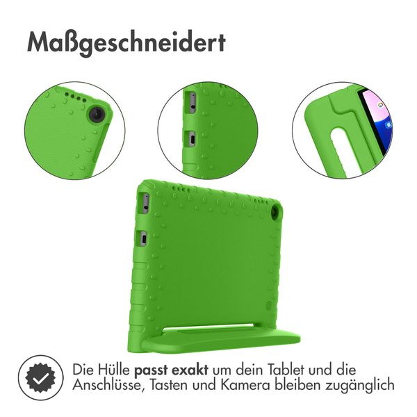 imoshion Schutzhülle mit Handgriff kindersicher für das Lenovo Tab M10 (3rd gen) - Grün