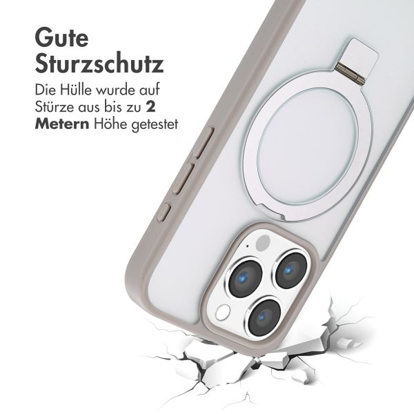 Accezz Ring Stand Backcover mit MagSafe Apple iPhone 15 Pro - Grau