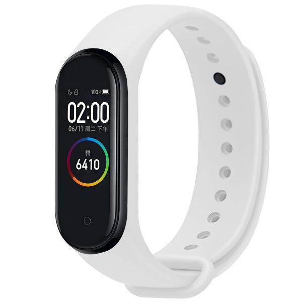 imoshion Silikonarmband für das Xiaomi Mi Band 3 / 4 - Weiß