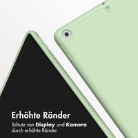 Accezz Smarte Klapphülle aus Silikon Apple iPad 6 (2018) 9.7 Zoll / iPad 5 (2017) 9.7 Zoll - Hellgrün