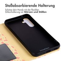 imoshion Design Klapphülle Samsung Galaxy A54 (5G) - Sunny Yellow Petite Flowers