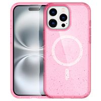imoshion Sparkle Back Cover mit MagSafe für das Apple iPhone 16 Pro Max - Glitzer Rosa