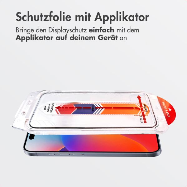 Accezz Gehärteter Glas-Schutz + Applikator Apple iPhone 17 Pro Max