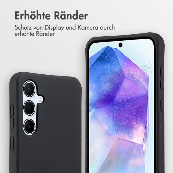 imoshion Color Backcover mit abtrennbarem Band für das Samsung Galaxy A55 - Schwarz