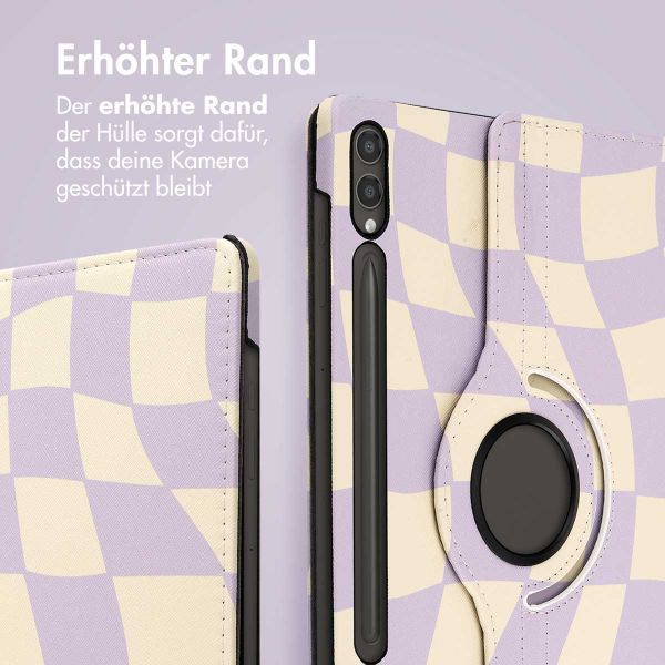 imoshion 360° drehbare Design Klapphülle Samsung Galaxy Tab S10 Plus / Tab S9 FE Plus / Tab S9 Plus - Dancing Cubes