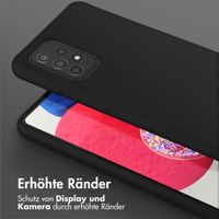 Selencia SilikonHülle mit abnehmbarem Band Samsung Galaxy A52(s) (5G/4G) - Schwarz