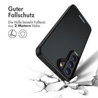 Accezz Rugged Frosted Back Cover für das Samsung Galaxy S22 - Schwarz