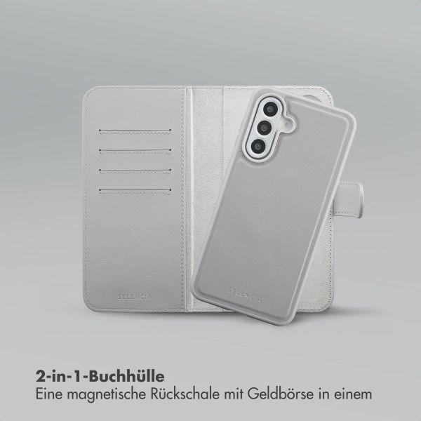 Selencia Olyn Abnehmbare Bookcase mit MagSafe Samsung Galaxy A56 - Grau