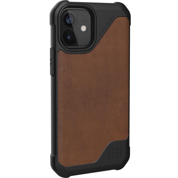 UAG Back Cover Metropolis LT iPhone 12 Mini - Leather Brown