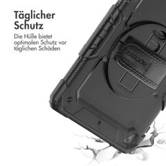Accezz Robustes Back Cover mit Schultergurt Apple iPad 6 (2018) 9.7 Zoll / iPad 5 (2017) 9.7 Zoll - Schwarz