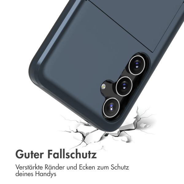 imoshion Backcover mit Kartenfach für das Samsung Galaxy A55 - Dunkelblau