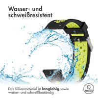 imoshion Silikonband Sport - 24-mm-Universalanschluss - Schwarz/Grün