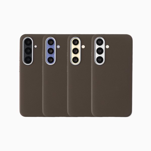 Accezz Mesh Backcover mit MagSafe Samsung Galaxy S25 / S24 - Braun