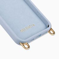 Selencia Rivièra Backcover mit MagSafe mit abnehmbaren Haken iPhone 12 / 12 Pro - Powder Blue