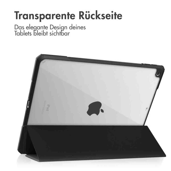 imoshion Trifold Hardcase Klapphülle Apple iPad 9 (2021) 10.2 Zoll / iPad 8 (2020) 10.2 Zoll / iPad 7 (2019) 10.2 Zoll - Schwarz