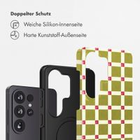 Selencia Vivid Back Cover Samsung Galaxy S26 Ultra - Check This Olive