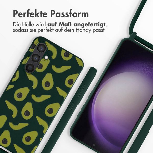 imoshion SilikonHülle design mit Band Samsung Galaxy S23 FE - Avocado Green