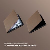 Selencia Riva Klapphülle Apple iPad Air 11 Zoll (2025) M3 / (2024) M2 / Air 5 (2022) / Air 4 (2020) - Mocha Brown