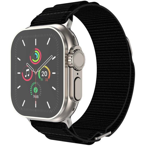 imoshion Nylon-Armband Alpine für die Apple Watch Series 1 bis 9 / SE (38/40/41 mm) | Series 10 (42 mm) - Schwarz