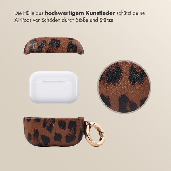 Selencia Sabi Case Apple AirPods Pro 3 - Leopardenmuster - Mocha Brown