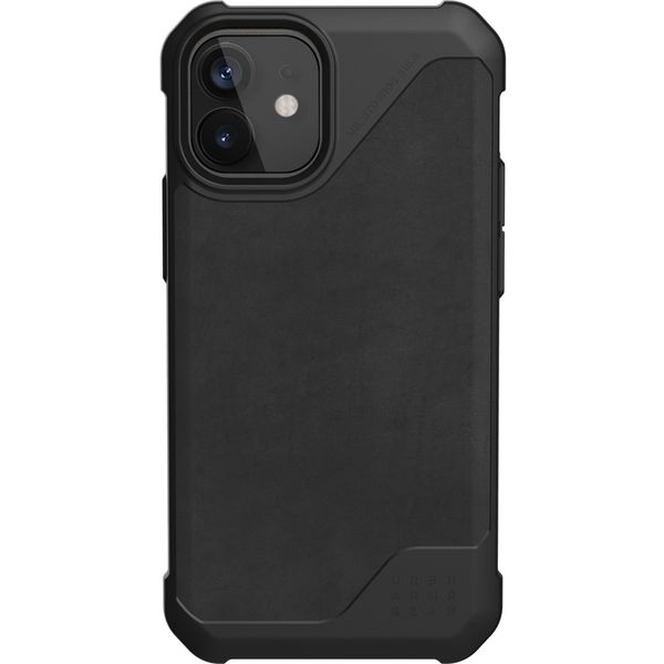 UAG Back Cover Metropolis LT iPhone 12 Mini - Leather Black