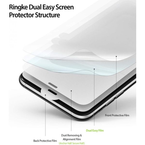 Ringke Dual Easy Anti-Staub Screen Protector iPhone 11 Pro / Xs / X