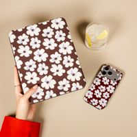Selencia Vivid Klapphülle Apple iPad 11 (2025) 11 Zoll A16 / iPad 10 (2022) 10.9 Zoll - Choco Flower Pop