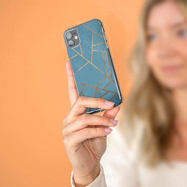 imoshion Design Hülle für das Samsung Galaxy A40 - Blue Graphic