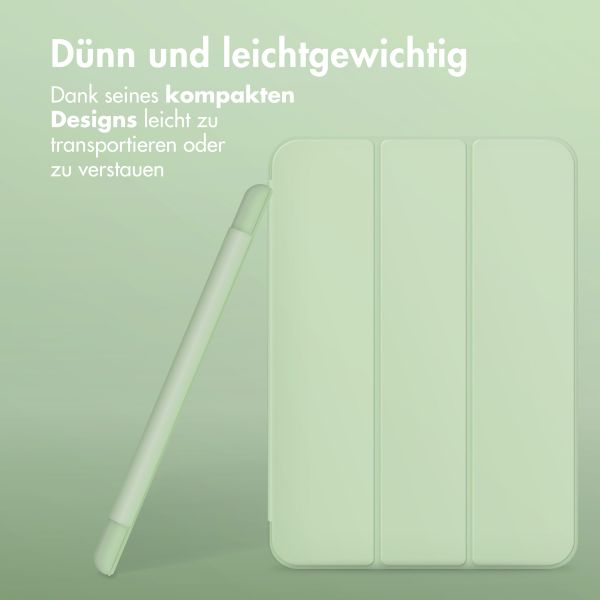 Accezz Smarte Klapphülle aus Silikon Apple iPad Air 11 Zoll (2025) M3 / (2024) M2 / Air 5 (2022) / Air 4 (2020) - Hellgrün