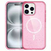 imoshion Sparkle Back Cover mit MagSafe Apple iPhone 16 Pro - Glitzer Rosa