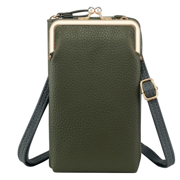 imoshion Vegane Leder-Handytasche Crossbody - Grün