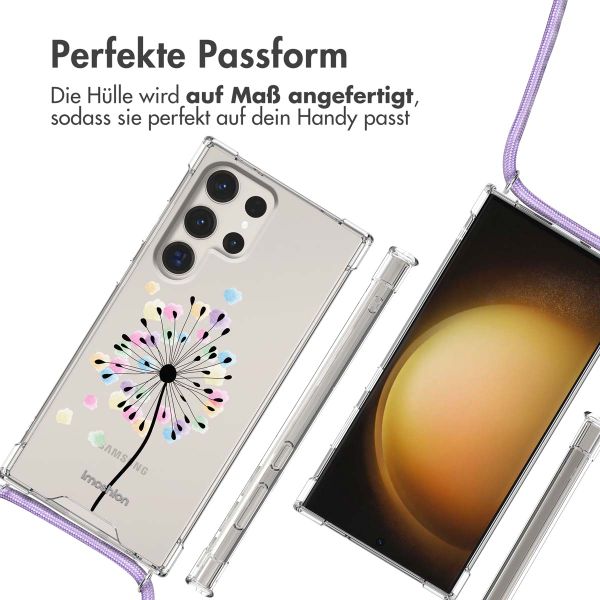 imoshion Design Hülle mit Band für das Samsung Galaxy S23 Ultra - Sandstone Dandelion