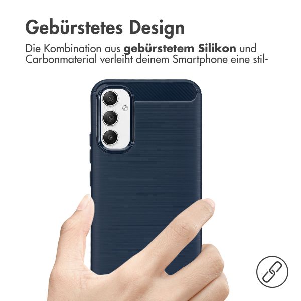 imoshion Brushed Back Cover für das Samsung Galaxy A34 (5G) - Dunkelblau