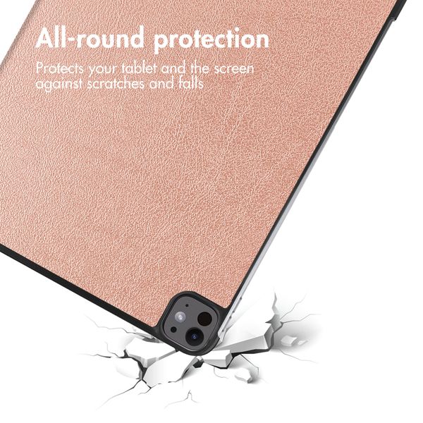 imoshion Trifold Klapphülle Apple iPad Pro 13 (2025) M5 / (2024) M4 - Rosé gold