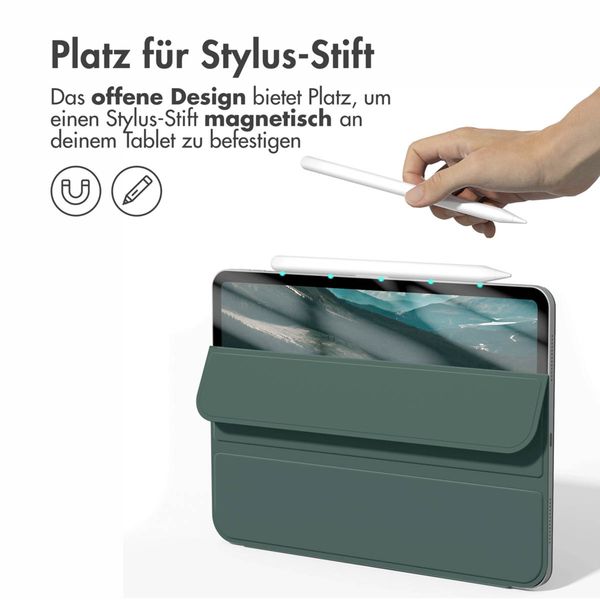 imoshion Magnetic Klapphülle Apple iPad Air 13 Zoll (2026) M4 / (2025) M3 / (2024) M2 - Dunkelgrün