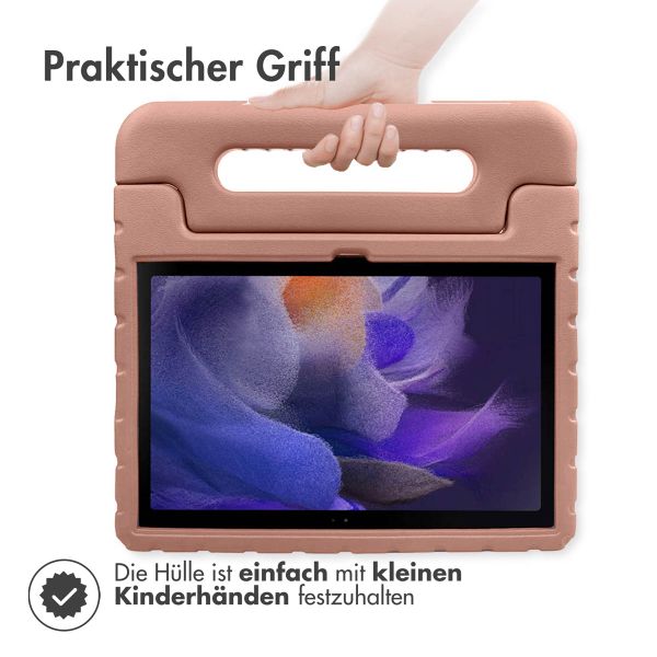 imoshion Schutzhülle mit Handgriff kindersicher für das Samsung Galaxy Tab A8 - Dusty Pink