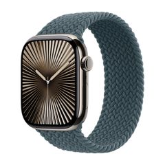 Apple Geflochtenes Solo Loop für  Apple Watch Series 1 - 9 / SE (38/40/41 mm) | Series 10 / 11 (42 mm) - Größe 6 - Lake Green